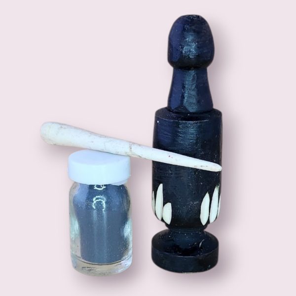 Kit de Khôl Naturel Marocain avec applicateur pour maquillage traditionnel