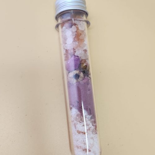 Sel de bain rose naturel – sel d’Himalaya avec infusion fleur de rose – bain relaxant