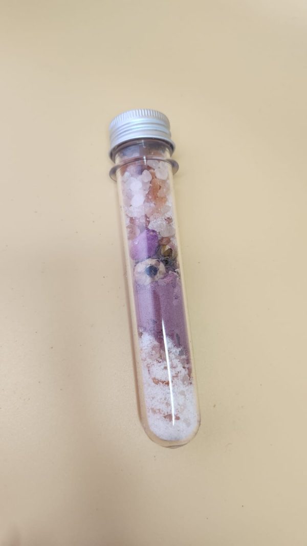 Sel de bain rose naturel – sel d’Himalaya avec infusion fleur de rose – bain relaxant