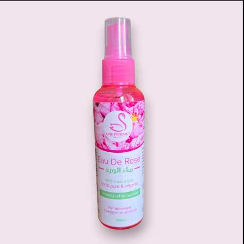Flacon d’eau de rose 100 ml du Maroc, pour hydrater, tonifier et rafraîchir la peau.